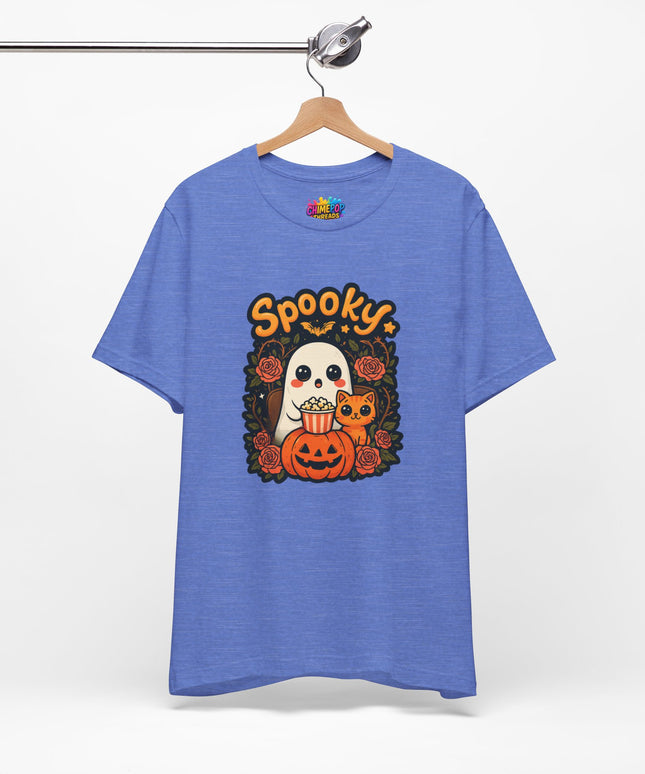 Spooky Ghost Pumpkin Cat Tee