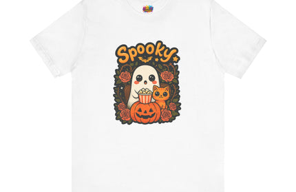 Spooky Ghost Pumpkin Cat Tee