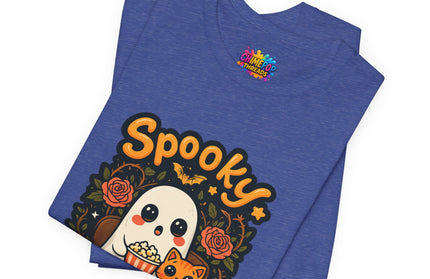 Spooky Ghost Pumpkin Cat Tee