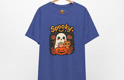 Spooky Ghost Pumpkin Cat Tee