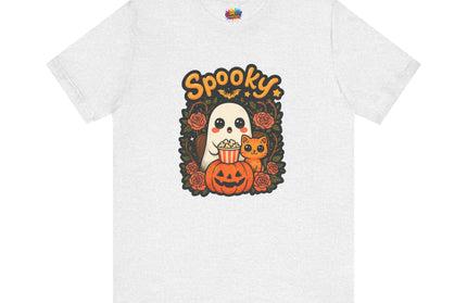 Spooky Ghost Pumpkin Cat Tee