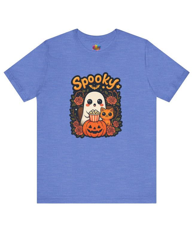 Spooky Ghost Pumpkin Cat Tee