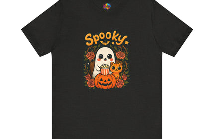 Spooky Ghost Pumpkin Cat Tee