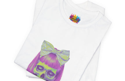 Spooky Tea Time Pastel Goth Skeleton Tee