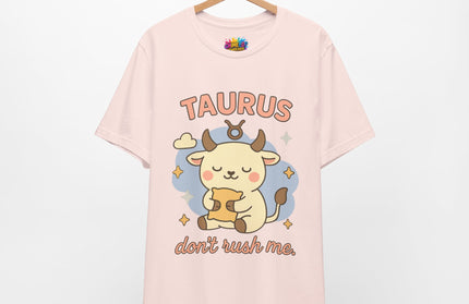 TAURUS ZODIAC – DON’T RUSH ME BULL STATEMENT TEE