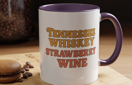 TENNESSE WHISKY, STRAWBERRY WINE FUNNY COFFEE MUG TEE