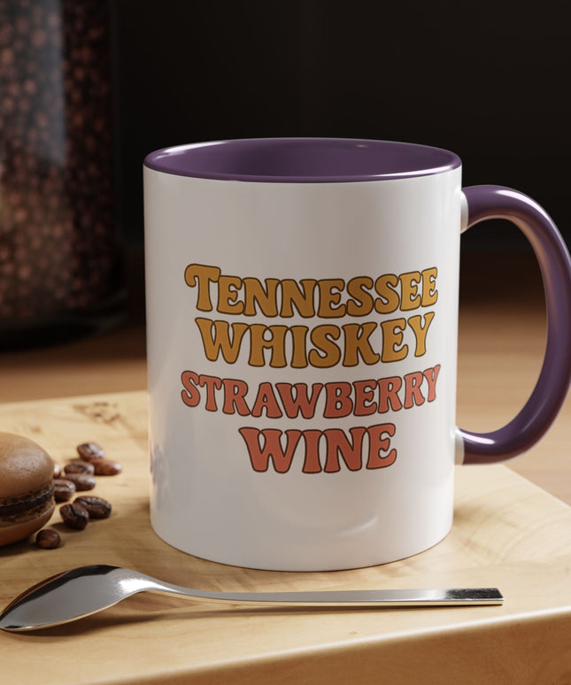TENNESSE WHISKY, STRAWBERRY WINE FUNNY COFFEE MUG TEE