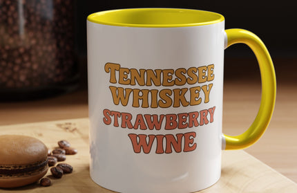 TENNESSE WHISKY, STRAWBERRY WINE FUNNY COFFEE MUG TEE