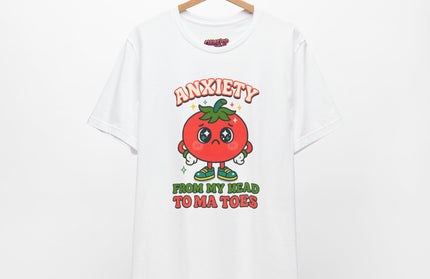 TO MA TOES TOMATO ANXIETY MOOD TEE