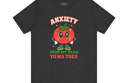 TO MA TOES TOMATO ANXIETY MOOD TEE