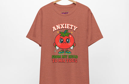 TO MA TOES TOMATO ANXIETY MOOD TEE