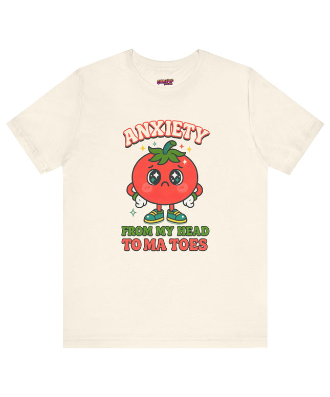 TO MA TOES TOMATO ANXIETY MOOD TEE