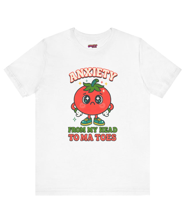 TO MA TOES TOMATO ANXIETY MOOD TEE