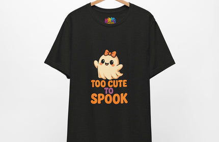 Too Cute to Spook Ghost with Big Bow Tee