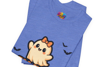Too Cute to Spook Ghost with Big Bow Tee