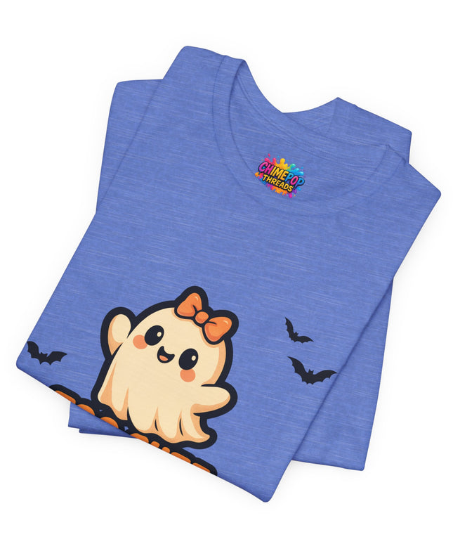 Too Cute to Spook Ghost with Big Bow Tee