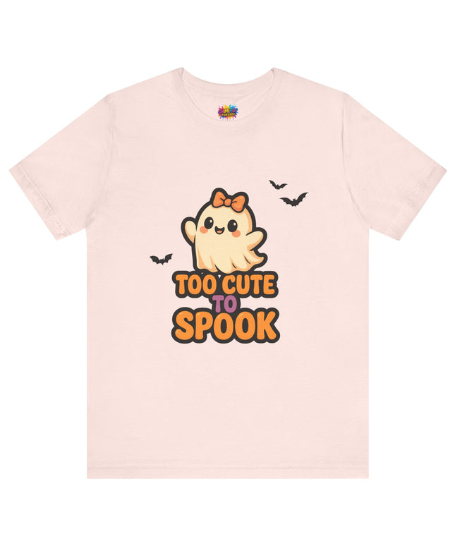 Too Cute to Spook Ghost with Big Bow Tee