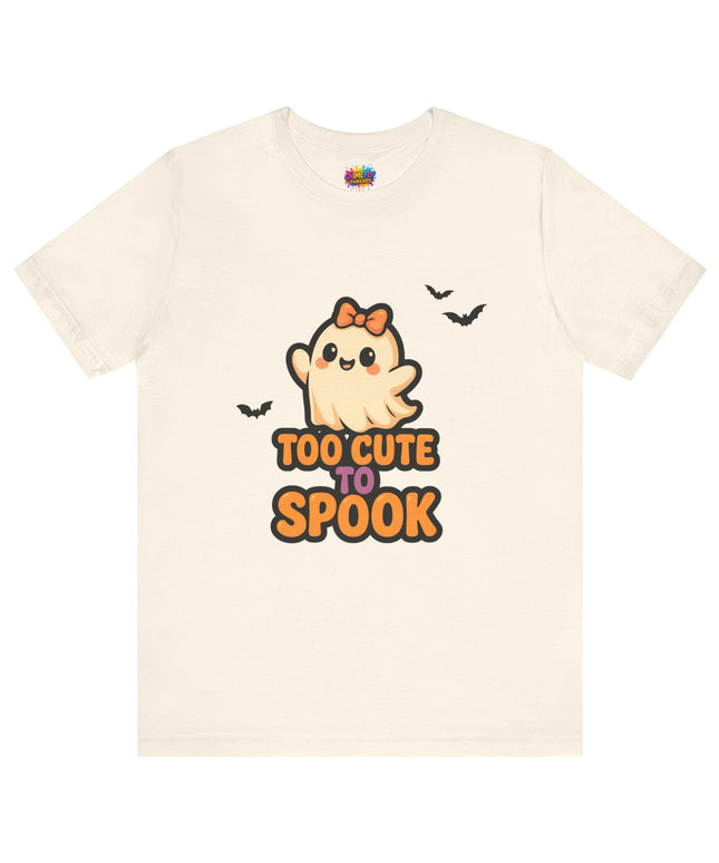 Too Cute to Spook Ghost with Big Bow Tee