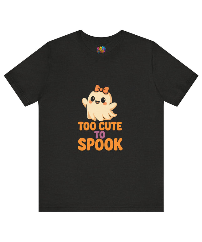 Too Cute to Spook Ghost with Big Bow Tee