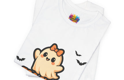 Too Cute to Spook Ghost with Big Bow Tee