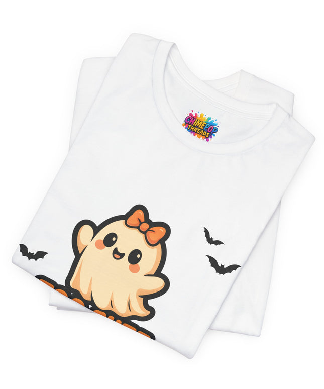 Too Cute to Spook Ghost with Big Bow Tee