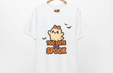 Too Cute to Spook Ghost with Big Bow Tee