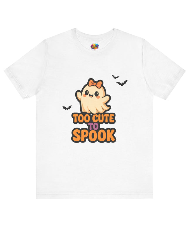 Too Cute to Spook Ghost with Big Bow Tee