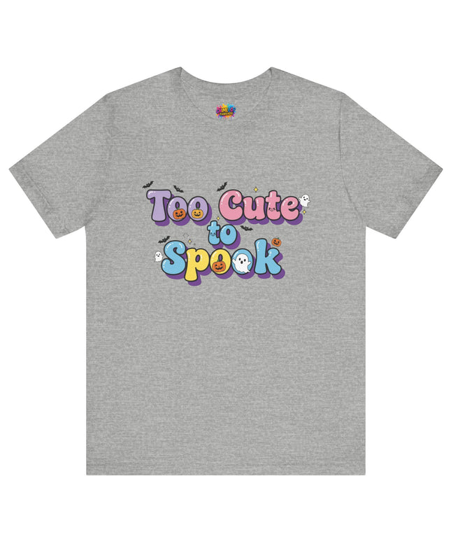 Too Cute to Spook Pastel Font T-Shirt