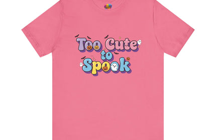 Too Cute to Spook Pastel Font T-Shirt