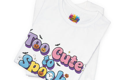 Too Cute to Spook Pastel Font T-Shirt