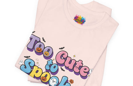Too Cute to Spook Pastel Font T-Shirt