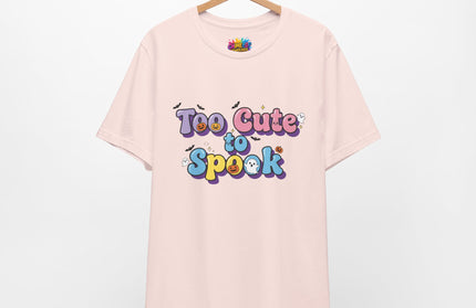 Too Cute to Spook Pastel Font T-Shirt