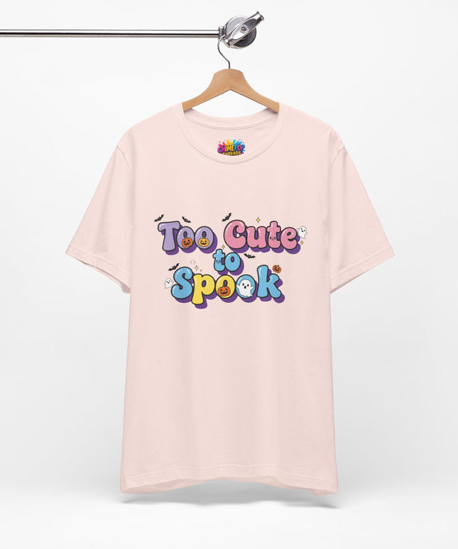 Too Cute to Spook Pastel Font T-Shirt