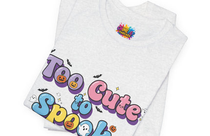 Too Cute to Spook Pastel Font T-Shirt