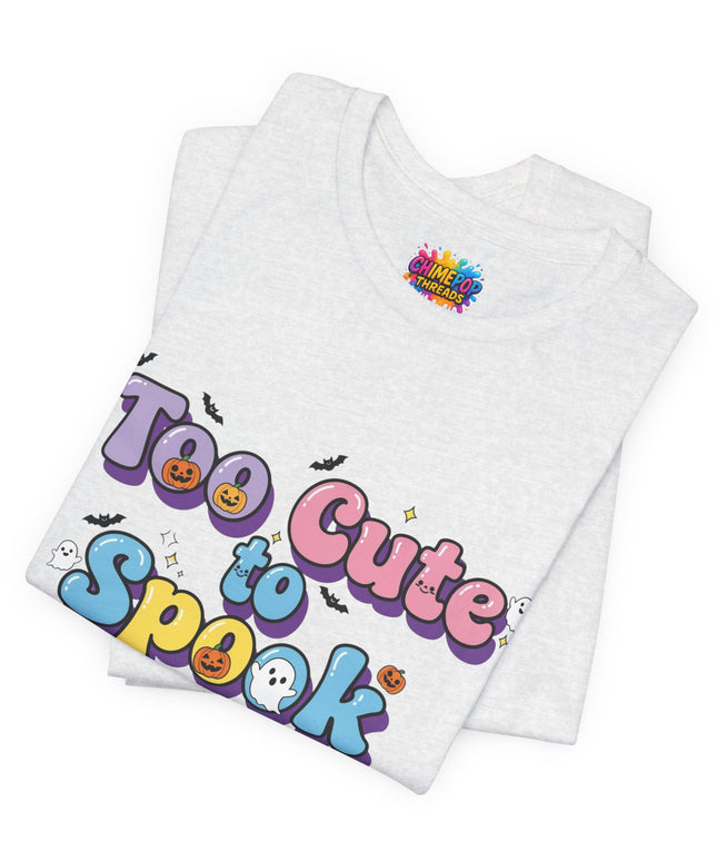 Too Cute to Spook Pastel Font T-Shirt