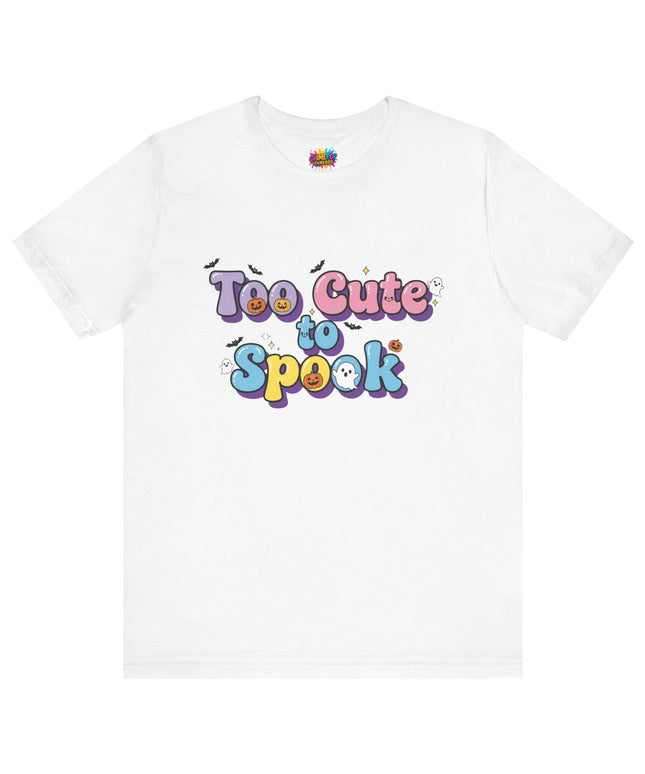 Too Cute to Spook Pastel Font T-Shirt