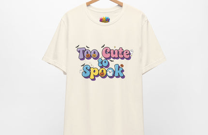 Too Cute to Spook Pastel Font T-Shirt