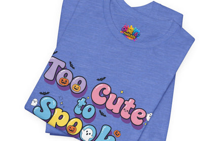 Too Cute to Spook Pastel Font T-Shirt