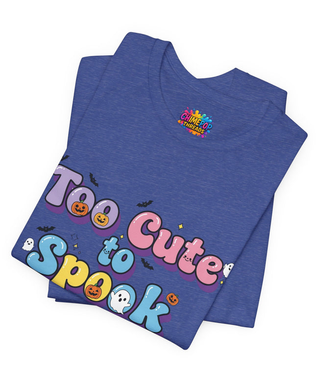 Too Cute to Spook Pastel Font T-Shirt