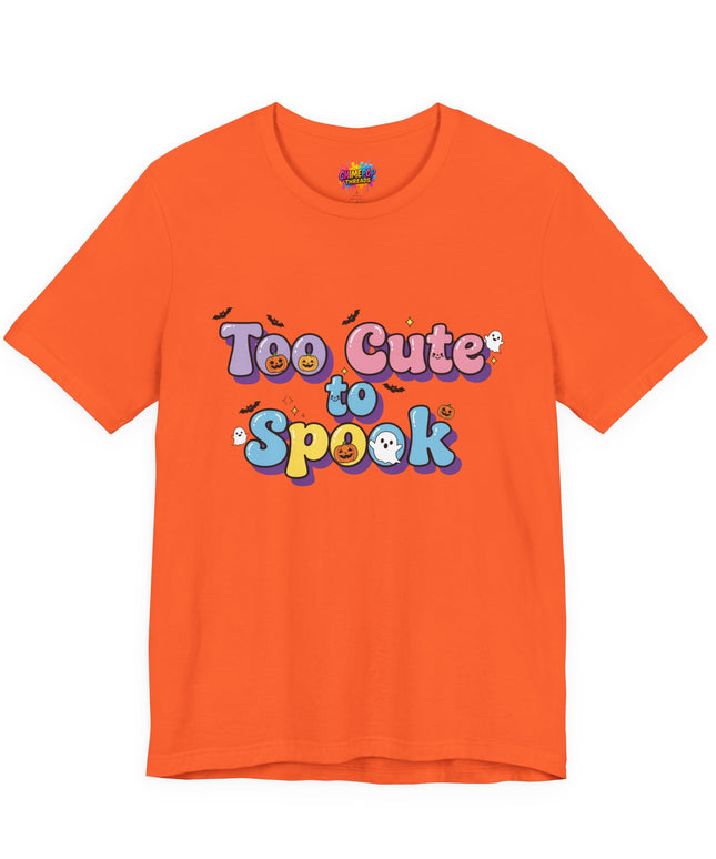 Too Cute to Spook Pastel Font T-Shirt