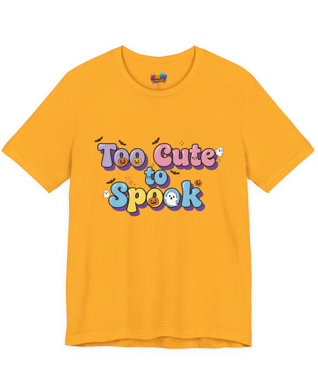 Too Cute to Spook Pastel Font T-Shirt