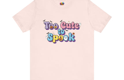 Too Cute to Spook Pastel Font T-Shirt