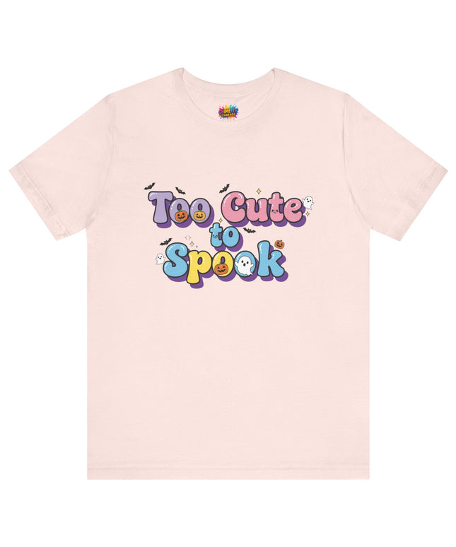Too Cute to Spook Pastel Font T-Shirt