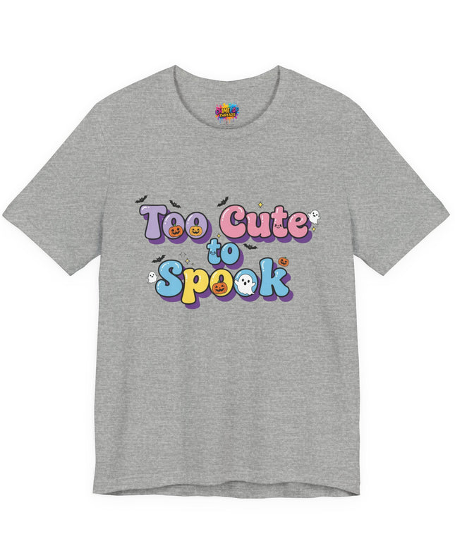 Too Cute to Spook Pastel Font T-Shirt