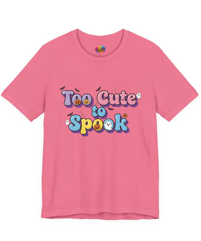 Too Cute to Spook Pastel Font T-Shirt