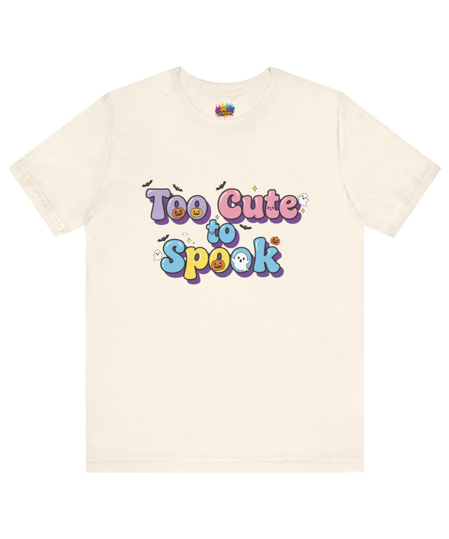 Too Cute to Spook Pastel Font T-Shirt