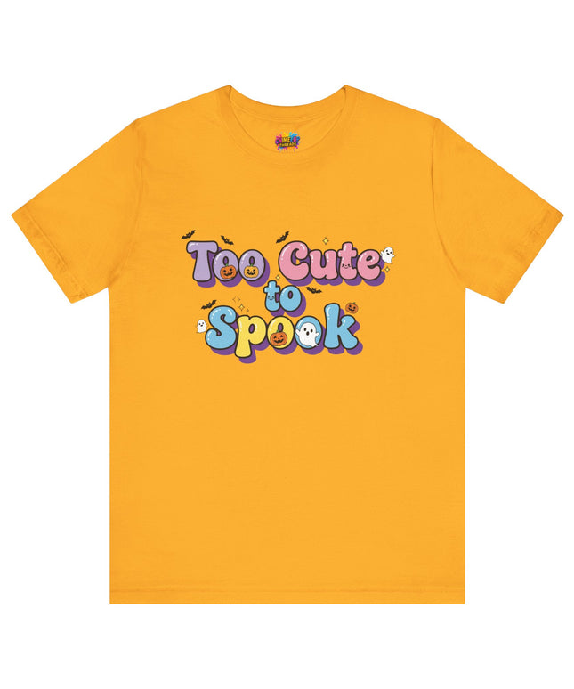 Too Cute to Spook Pastel Font T-Shirt