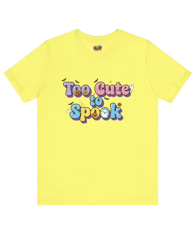 Too Cute to Spook Pastel Font T-Shirt