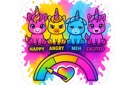 UNICORN MOOD METER CHIMEPOP STICKERS