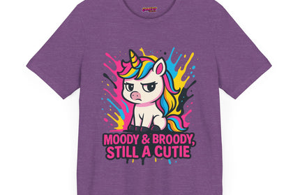 UNICORN TEE, MOODY BROODY STILL A CUTIE TEE